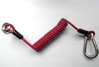 5,0 milímetros de cabo vermelho da correia da ferramenta com os ganchos de travamento inoxidáveis do giro