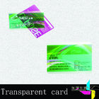 CMYK que geia o cartão transparente 0.8mm do VIP do PVC com a listra magnética