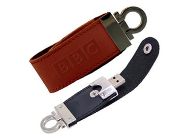 Movimentação de couro relativa à promoção USB do flash de USB do negócio 2,0 1GB - capacidade 64GB