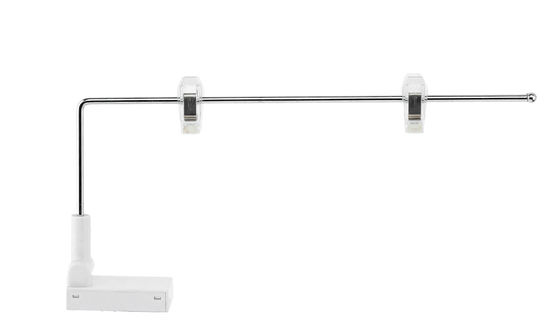 Tubulação magnética substancial do alumínio dos suportes 250mm do sinal do metal para a prateleira com 2 ganchos