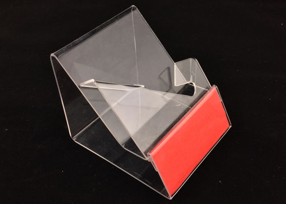 Suporte acrílico transparente do sinal de A3 A4 A5, suporte da exposição do menu