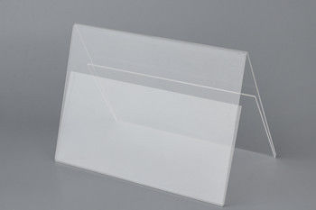 Posição livre do suporte transparente acrílico da exposição do suporte do sinal para exterior