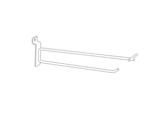 Ganchos da exposição do retalho da exploração do stalwall do fio de aço de metal branco para produtos de suspensão 31157 31158 31159