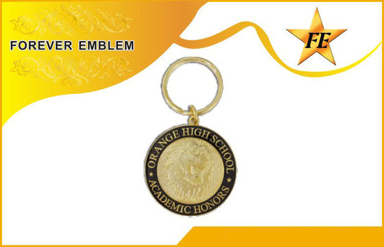 Metal feito sob encomenda porta-chaves relativa à promoção de Keychains/metal para o presente do negócio