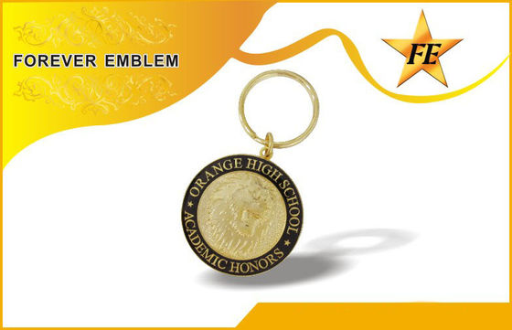 Metal feito sob encomenda porta-chaves relativa à promoção de Keychains/metal para o presente do negócio