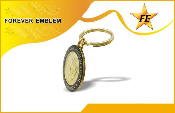 Metal feito sob encomenda porta-chaves relativa à promoção de Keychains/metal para o presente do negócio