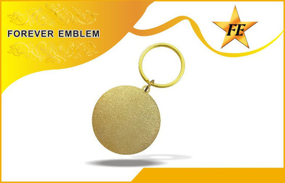 Metal macio Keychains relativo à promoção do esmalte/Cloisonne com anel e as correntes rachados