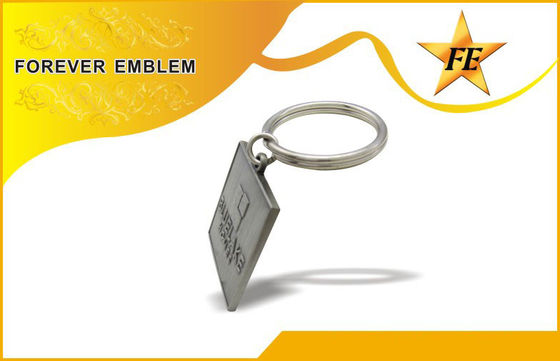 Ferro Keychains relativo à promoção quadrado liga de zinco do esmalte para presentes do aniversário