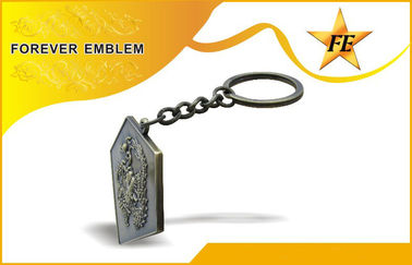 O baixo cádmio Keychains relativo à promoção liga de zinco/Keyring com projeta