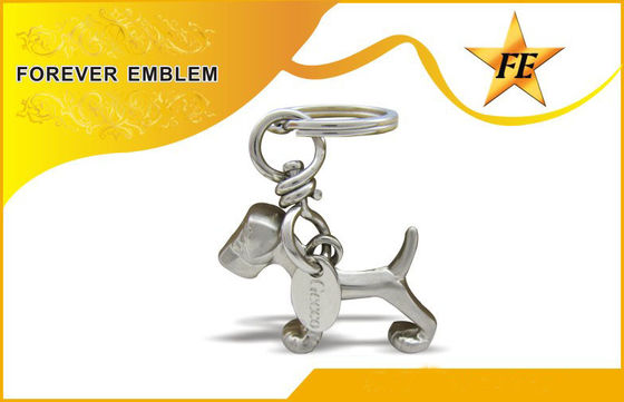 Ferro inoxidável, 3D metal de alumínio Keychains relativo à promoção com revestimento antigo do chapeamento