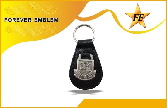 Genuíno, plutônio, PVC Keychains relativo à promoção de couro com logotipo feito sob encomenda do metal