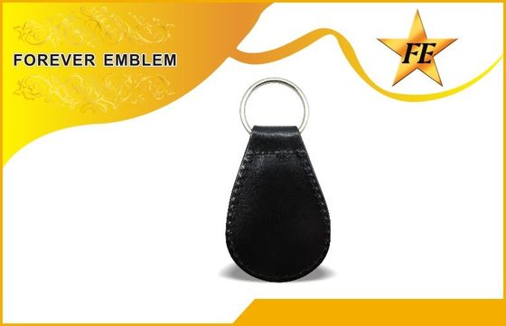 Genuíno, plutônio, PVC Keychains relativo à promoção de couro com logotipo feito sob encomenda do metal