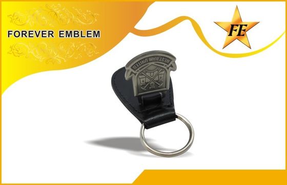 Genuíno, plutônio, PVC Keychains relativo à promoção de couro com logotipo feito sob encomenda do metal