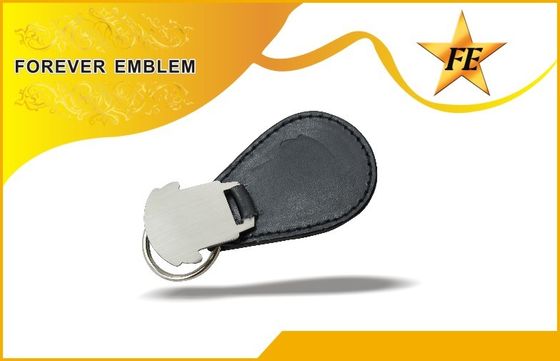 Genuíno, plutônio, PVC Keychains relativo à promoção de couro com logotipo feito sob encomenda do metal