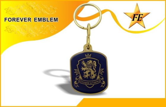 O metal impresso do logotipo personalizou as portas-chaves Eco-amigáveis com cola Epoxy