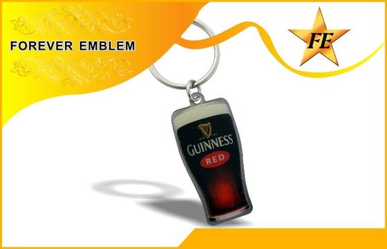 O metal impresso do logotipo personalizou as portas-chaves Eco-amigáveis com cola Epoxy
