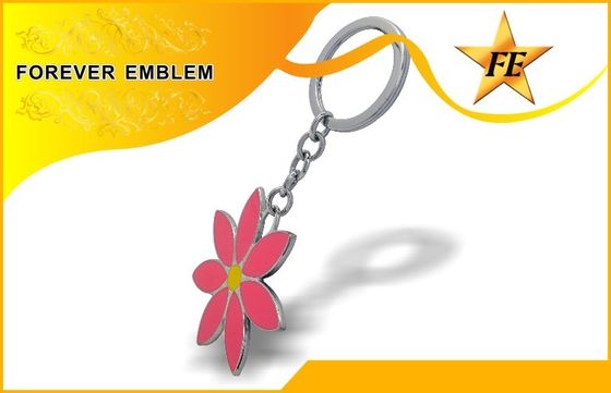 Keychains relativo à promoção duro de imitação com chapeamento de níquel, keychain 3D feito sob encomenda