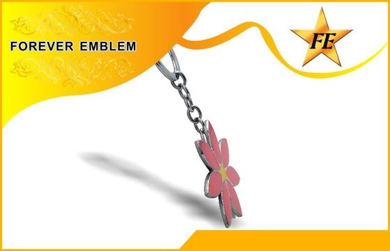 Keychains relativo à promoção duro de imitação com chapeamento de níquel, keychain 3D feito sob encomenda