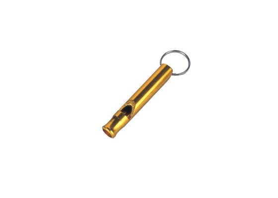 amarelo emergência Whistle promocionais chaveiros para caminhadas e diversão