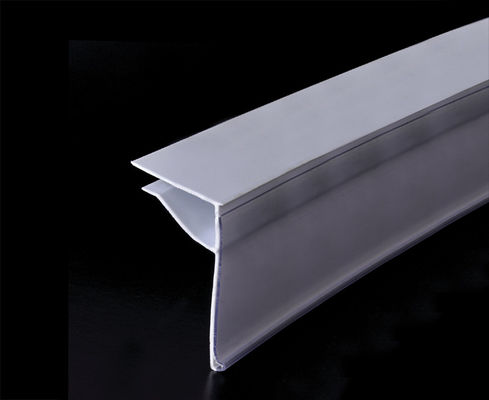 Suporte de etiqueta plástico das tiras dos dados da prateleira do supermercado feito sob encomenda, branco