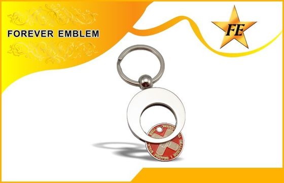 Keyring da moeda do trole do supermercado e suporte Keychain da moeda com LOGOTIPO feito sob encomenda