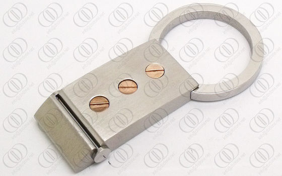 O ouro de Rosa parafusa o suporte chave de aço inoxidável Keychain dos acentos para homens