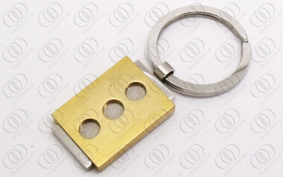 Ouro Keychain de Rosa da forma, porta-chaves de aço inoxidável do ouro