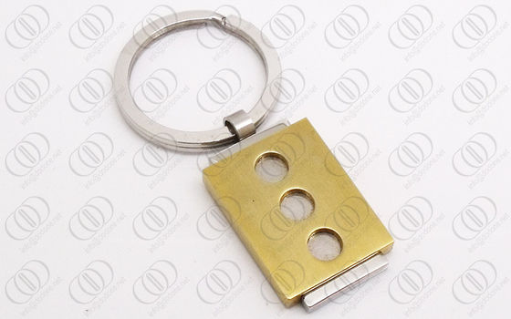Ouro Keychain de Rosa da forma, porta-chaves de aço inoxidável do ouro