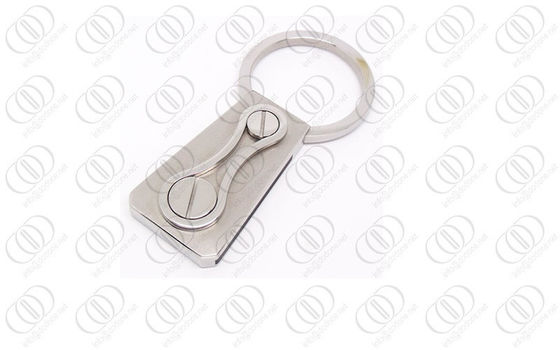 Suporte de aço inoxidável da chave dos parafusos 316L Keychain com revestimento escovado e lustrado