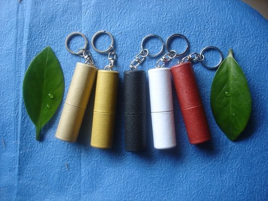 Movimentação relativa à promoção do flash de USB do papel do giro de Keychain com 4GB/8GB/16GB