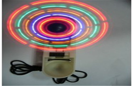 Fã de encantamento do piscamento do diodo emissor de luz de 110MM para a luz dos presentes do negócio/diodo emissor de luz com fã