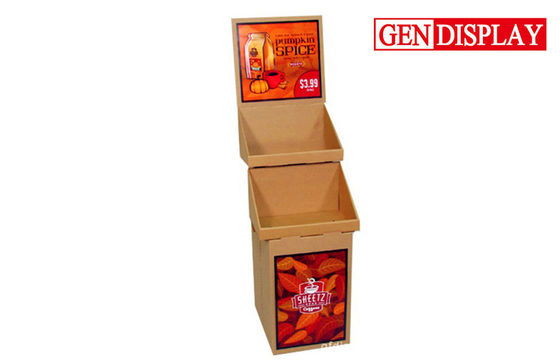 Suporte de exposição do cartão dos alimentos da especiaria, suportes de exposição varejos da promoção
