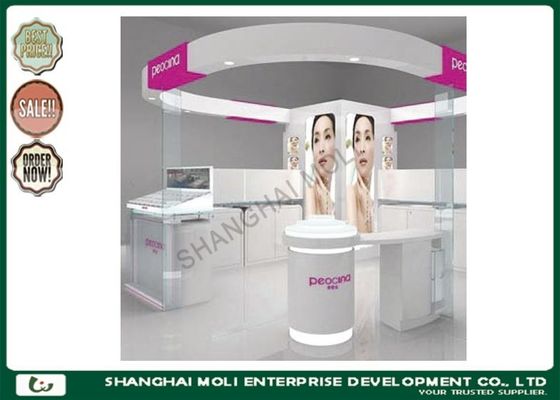Unidades de exposição cosméticas acrílicas contrárias personalizadas do retalho da cremalheira de exposição
