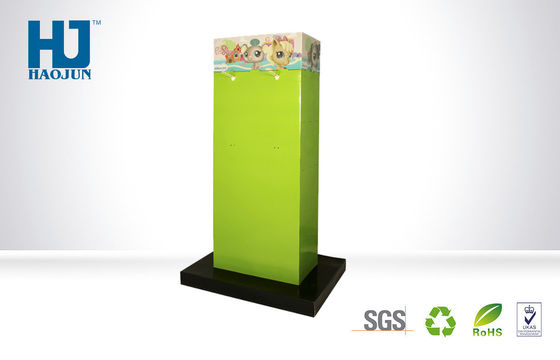 Verde varejo da exposição de gancho do cartão do PNF com os Pegs feitos sob encomenda para o Schoolbag