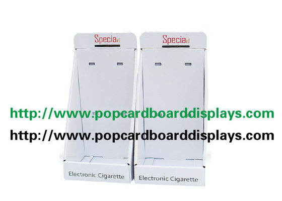 Exposições do contador do cartão do E-Cigarro da propaganda com ganchos do Peg