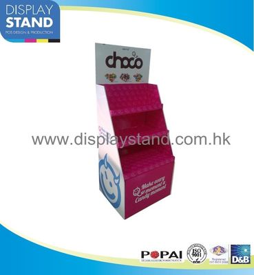 Ponto de suportes de exposição do assoalho do cartão do Dumpbin do assoalho da compra para doces