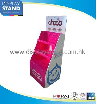 Ponto de suportes de exposição do assoalho do cartão do Dumpbin do assoalho da compra para doces