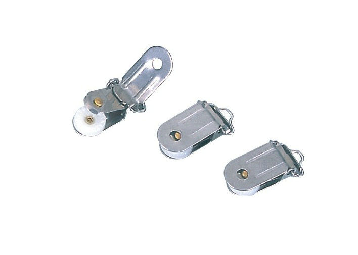 Da aleta de aço inoxidável do metal da conferência titular do cartão de suspensão superior da identificação, grampo 30278 do suporte de emblema do nome